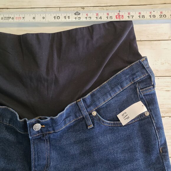 GAP Full Panel Maternity Blue Jeans NEW 34 / 18 Women - Picture 4 of 7